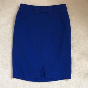 Banana Republic Blue Pencil skirt with Bow